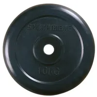 Sport-Thieme Hantelscheibe Gummiert Gewichtheben Unisex Schwarz Sport-Thieme SCHWARZ 10kg