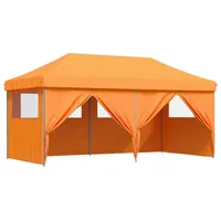 VidaXL Partyzelt Faltbar Pop-Up mit 4 Seitenteilen Orange