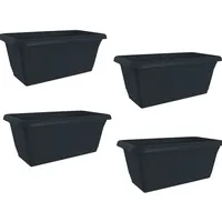 Hti-Living Blumenkasten 40 x 17 x 20 cm Anthrazit