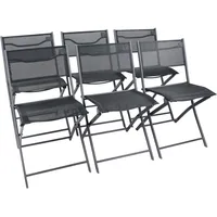 VCM 6er Set Gartenstuhl Balkonstuhl klappbar Maße ca. H.