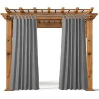 JEMIDI Outdoor Vorhang wetterfest mit Ösen - Wetterfester Vorhang