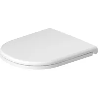 Duravit D-Code WC-Sitz, mit Absenkautomatik, Schraubbefestigung, 374x433mm, Weiß Hochglanz,