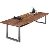 Sam möbel gmbh SAM® Esstisch Baumkante massiv Akazie nussbaumfarben
