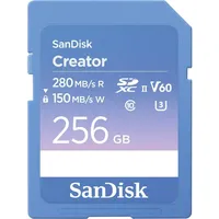SanDisk Creator R280/W150 SDXC 256GB, UHS-II U3, Class 10