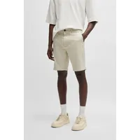 Boss Slim 01 Chino Shorts - Light Beige -