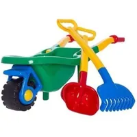 Hemar Garten Schubkarre für Kinder Schaufel Harke farbig 3