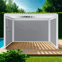 Sweeek Bioklimatische Pergola Triomphe 3x4m + 2 Markisen 3m