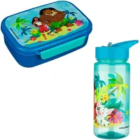 Scooli Lunchbox Brotzeitdose + Trinkflasche, Vaiana, Kunststoff, (2-tlg), mit