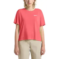 Jack Wolfskin Vonnan Crop Kurzarm-t-shirt - Sunset Coral -