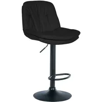 CLP Barhocker Laurel Stoff schwarz
