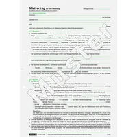 Brunnen Formularblock Mietvertrag A4 kariert