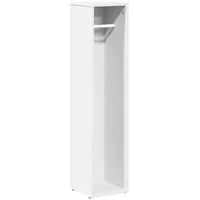 VidaXL Badezimmerschrank mit Rollenhalter Weiß 20,5x20x90 cm