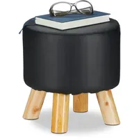 Relaxdays Hocker Kunstleder 30 x 30 x 30 cm
