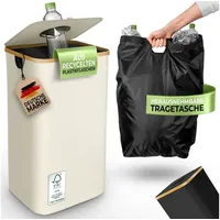 Glückstoff Müllsackständer Pfandflaschen Sammelbehälter [INKL. TRAGETASCHE] 100 Liter, Flaschensammler