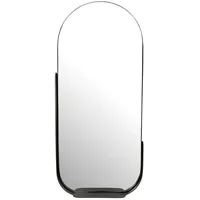 KADIMA DESIGN Wandspiegel Schwarz, Glas, Rechteckig, 51x114x8 cm Spiegel,