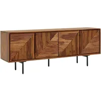 KADIMA DESIGN Lowboard 140x54x33 cm Braun Massivholz