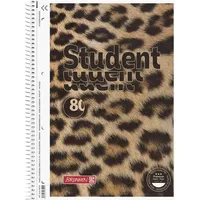 Brunnen Collegeblock Premium Student „Leopard“ | A4, Lineatur 28,