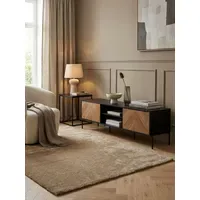 KADIMA DESIGN Lowboard 163x45x40 cm Schwarz/Eiche-Dekor Holz