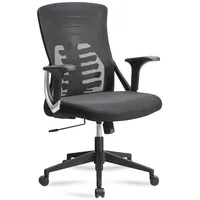 KADIMA DESIGN Bürostuhl Mesh-Bezug Schwarz