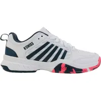 K-Swiss Court Express 2 Tennisschuh Sandplatzschuh weiß, blau, pink