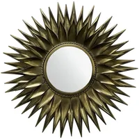 KADIMA DESIGN Wandspiegel Gold, Glas, Rund, 74x74x6 cm Spiegel,