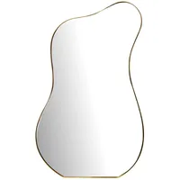 KADIMA DESIGN Wandspiegel Gold, Glas, Organisch, 60x100x3 cm Spiegel,