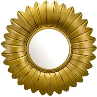 KADIMA DESIGN Wandspiegel Gold, Glas, Rund, 60x60x4 cm Spiegel,