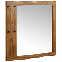 KADIMA DESIGN Wandspiegel Massivholz 80x80x3 cm Design Flurspiegel |