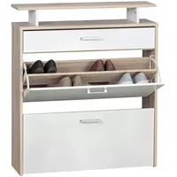 KADIMA DESIGN Schuhkipper Holz 80x95x24 cm Modern Eiche, Design