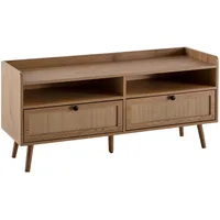 KADIMA DESIGN Lowboard 120x56x39 cm TV-Kommode mit Eiche-Dekor &