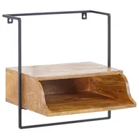 KADIMA DESIGN Nachtkonsole für Wandmontage 44x45x35 cm Nachttisch Massivholz,