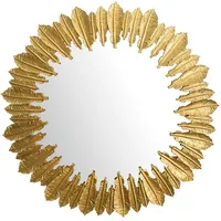 KADIMA DESIGN Wandspiegel Gold, Glas, Rund, 68x68x3 cm Spiegel,