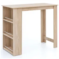 KADIMA DESIGN Bartisch 120x107,5x60 cm Stehtisch Holz Küchenbartisch, Bartresen