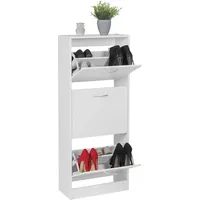 KADIMA DESIGN Schuhschrank mit 3 Fächern zum Klappen Schuhkommode