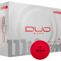 Wilson Golfbälle DUO Soft - 12er Pack, rot