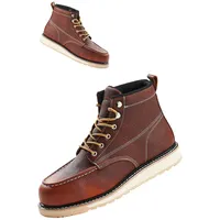 Vevor Arbeitsstiefel mit Stahlkappe, US-Größe 10,5, Arbeitsschuhe für Herren,