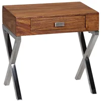 KADIMA DESIGN Nachttisch GUNA Massiv-Holz Nacht-Kommode 45 cm 1