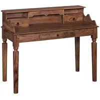 KADIMA DESIGN Schreibtisch Massivholz 115x100x60 cm 3 Schubladen, Sekretär