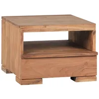 KADIMA DESIGN Nachttisch MUMBAI Massiv-Holz Nacht-Kommode 30 cm 1
