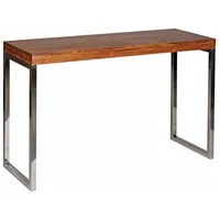 KADIMA DESIGN Konsolentisch GUNA Massivholz Konsole mit Metallbeinen in