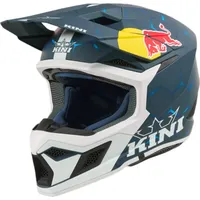 Kini Red Bull MX3 1.0 Jugend Motocross Helm, weiss-türkis-blau,