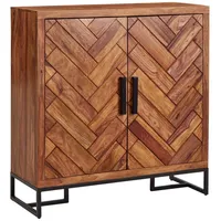 KADIMA DESIGN Schuhschrank Massivholz 100x105x40 cm Schuhregal Geschlossen, |