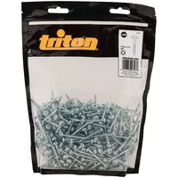 Triton 560821 Verzinkte Taschenlochschrauben mit Scheibenkopf und Grobgewinde 8