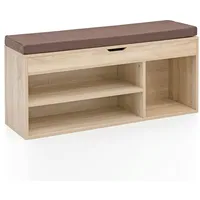 KADIMA DESIGN Schuhbank WL5.344 mit Sitzfläche Garderoben-Bank Holz 104x51x32