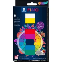 FIMO professional Modelliermasse-Set "True Colours\", 6 Blöcken à 57