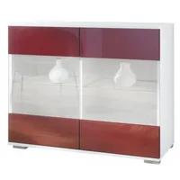 Vladon Kommode, Bordeaux, Holzwerkstoff, 92.5x75.5x35 cm, Wohnzimmer, Kommoden &