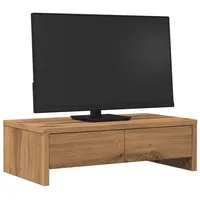 VidaXL Monitorständer mit Schubladen Artisan-Eiche 50x27x15 cm