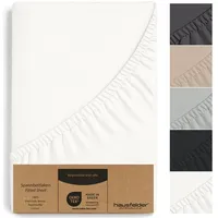 Hausfelder Spannbettlaken Jersey-Baumwolle 180 x 200 - 200 x