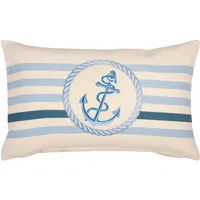 PAD Dekokissen PAD "Sea", blau (blau, gemustert), B:50 L:30,