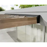 CANOPIA Terrassenüberdachung Helsinki Holz 665 x 294 cm braun